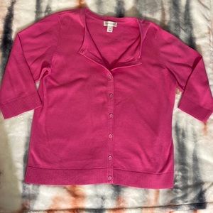 NWOT, Christopher & Banks  3/4 sleeve sweater size XL